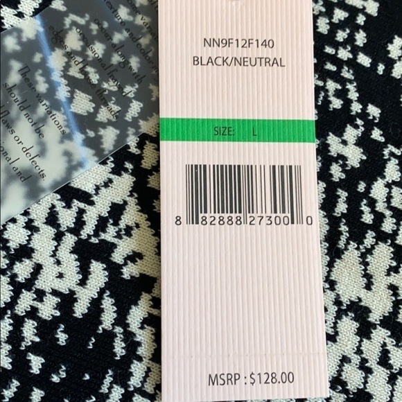 Nanette Lepore snakeskin v-neck knit sweater dress NWT - Picture 7 of 8